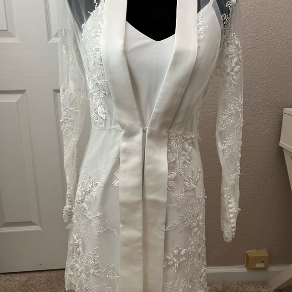 Le rose stories GRACE PEARL BEADED ROBE w/SLIP - Picture 11 of 14